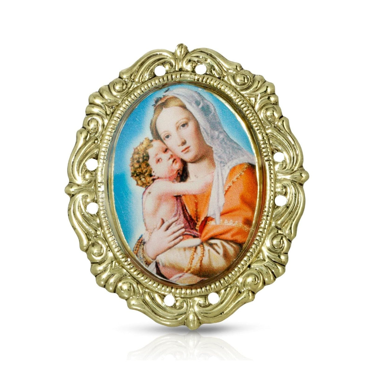 Symbols of Faith Apparel Pin, 1.4"L x 1.15"W, Gold