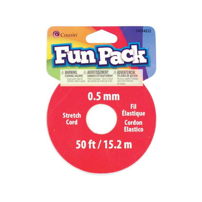 Cousin Thread Cord, .5mmx50', Clear