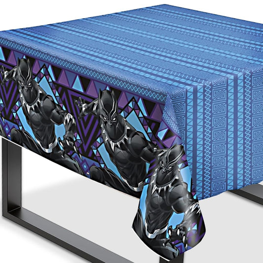 Unique Industries BLACK PANTHER 1 Plastic Tablecover 54"" x 84""