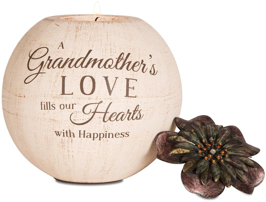 Pavilion Gift Company 19007 Light Your Way Terra Cotta Candle Holder Grandmother 5-Inch