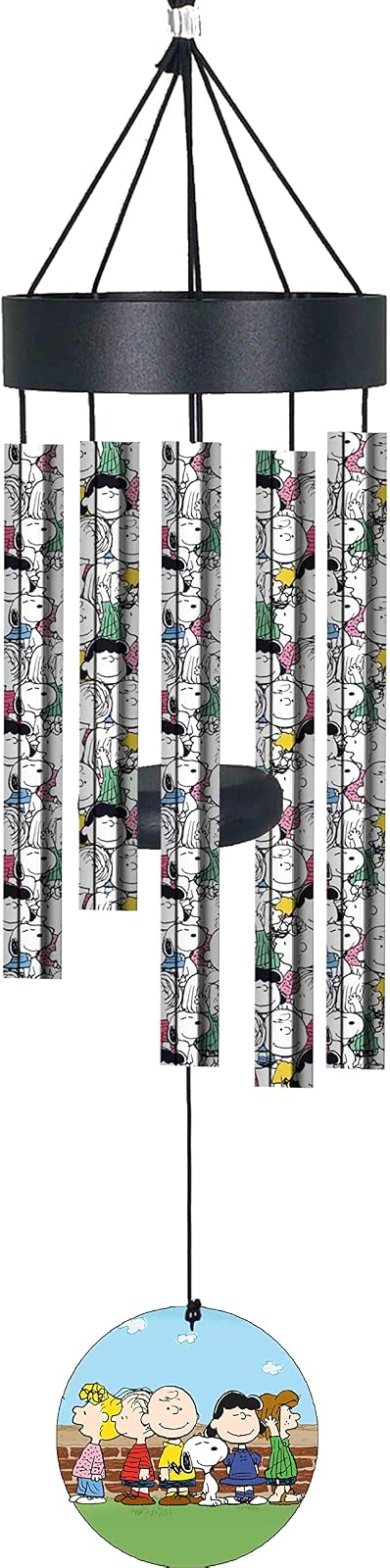 Spoontiques Peanuts Small UV Wind Chime - Garden D√©cor - Decorative Chimes for Yard and Garden Decoration (14378)