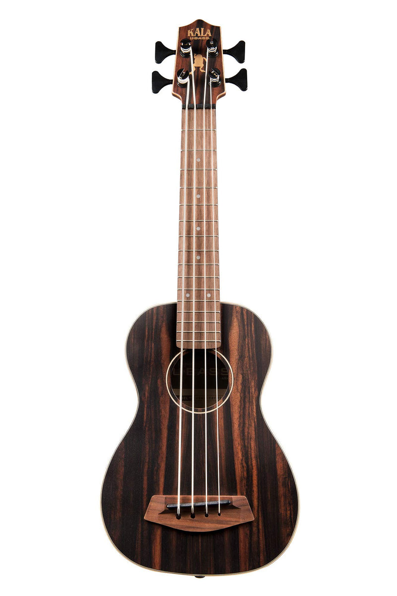 Kala Acoustic-Electric U Bass Ukelele Striped Ebony/Round Wounds