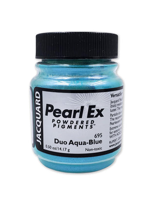 Pearl-Ex Pigment by Jacquard, Creates Metallic or Pearlescent Effect, .5 Ounce Jar, Duo Aqua-Blue