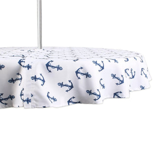 DII Tablecloth, 60" (Round), Anchors Away