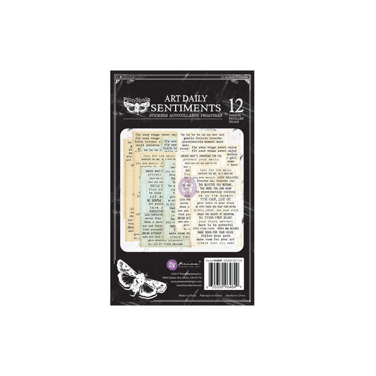 PRIMA MARKETING INC Sticker Decal, Art Daily Planner Sticker Pad - Sentiments, A