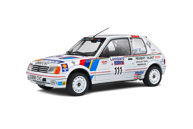 SOLIDO 1/18 - PEUGEOT 205 GTi - RAC Rallye 1988