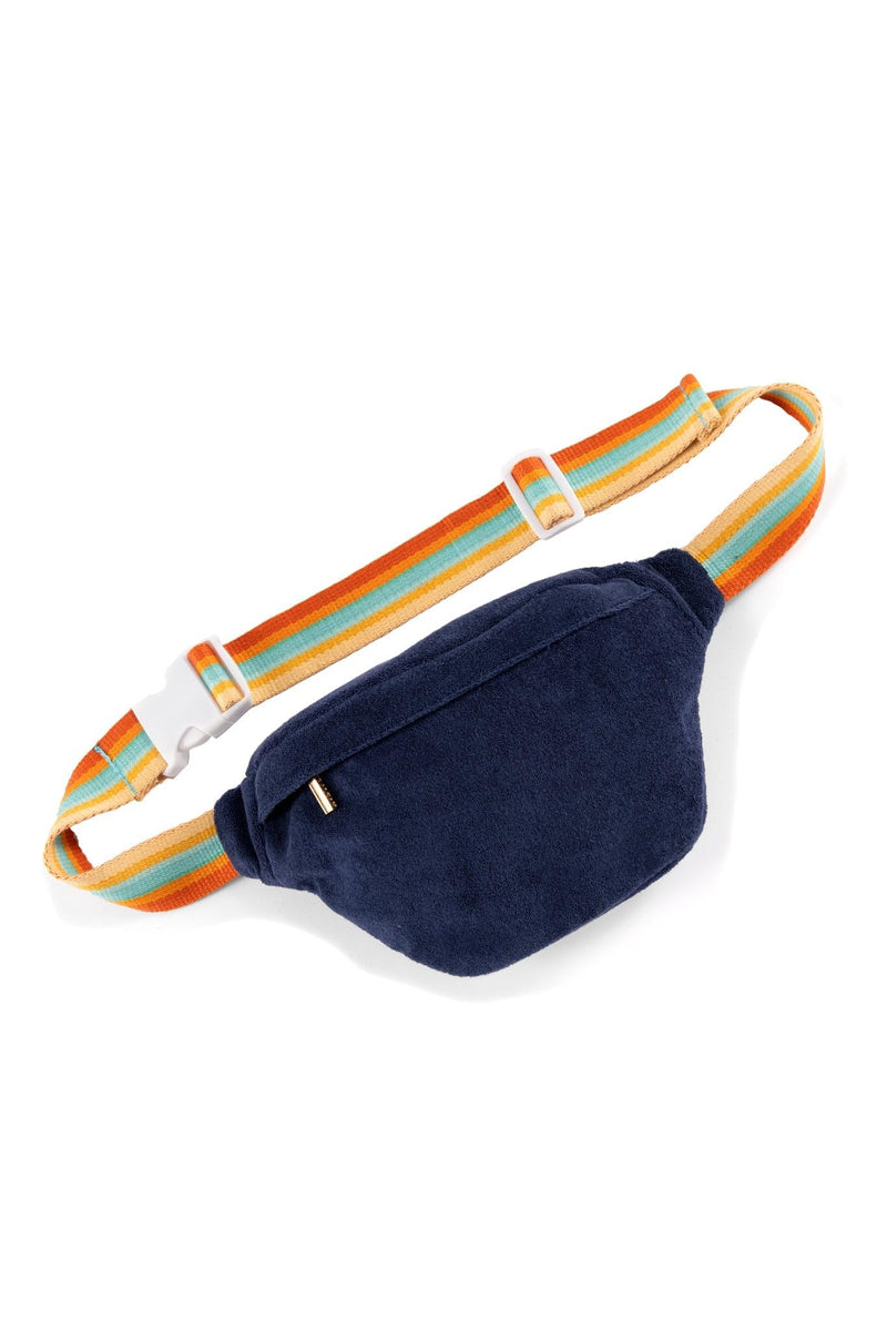 Shiraleah Sol Terrycloth Belt Bag, Navy