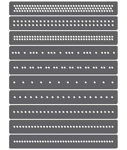 Rhinestone Genie Lines Magnetic Rhinestone Template, Black