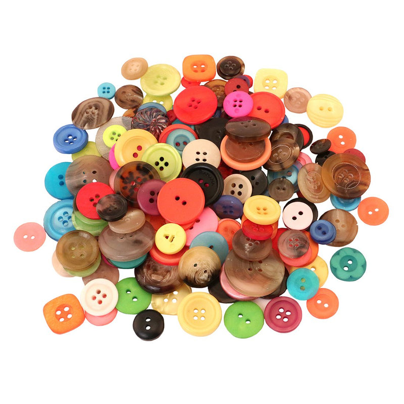 Hygloss Products, Inc O Assorted Buttons for Arts and Crafts, 5 Pound Bucket, 5-Pounds
