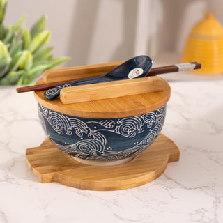 Urban Tokyo Dishware Bowl, 6.25 Inch Diameter, Multicolor