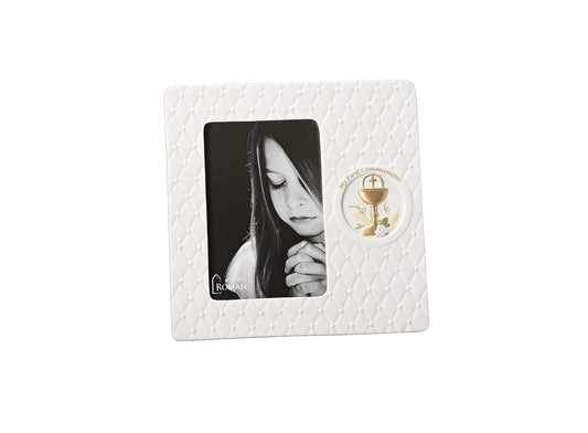 Roman Frame-First Communion-Quilted (8")