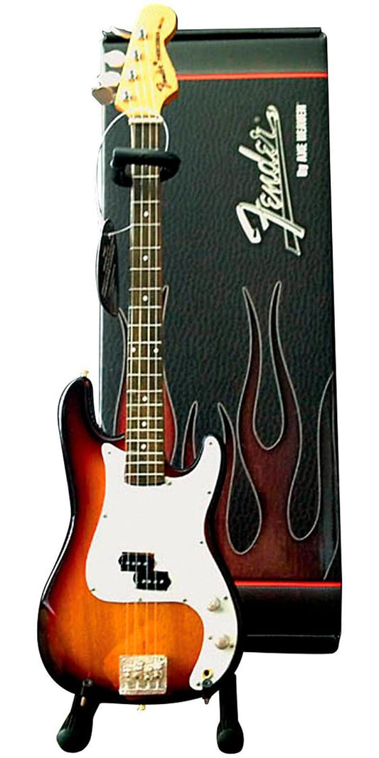 Axe Heaven Fender Precision Bass Sunburst Mini Guitar Replica (FP-001)