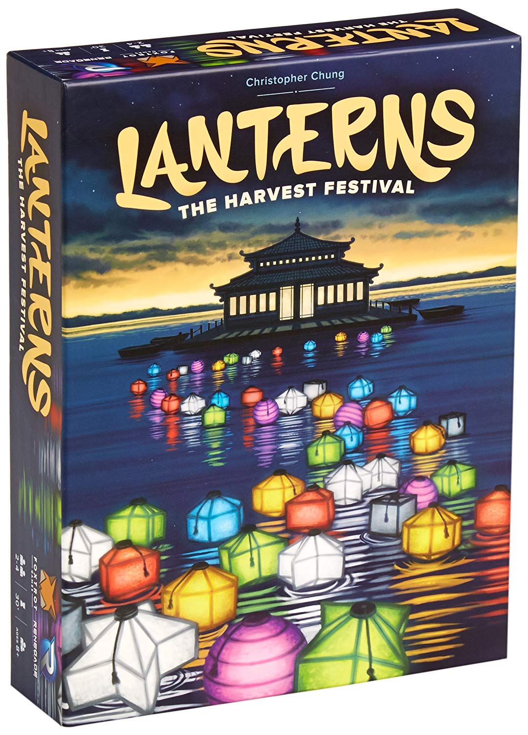 Renegade Game Studios Store Lanterns: The Harvest Festival, Fast Paced Card Game Set, 2-4 Players, 30 Min Playing Time, Place Tiles to Adorn the Palace Lake with Floating Lanterns, Earn the Most Honor Before the Festival Begins