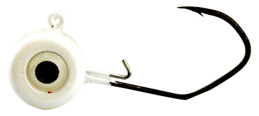 Jenko Fishing Slasher Crappie Jig Head, White, 1/32 oz