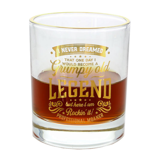 Pavilion Gift Company Drinking Cup, 8 Ounces, Clear, Gold