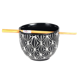 Urban Tokyo Dishware Bowl, 18 Ounce, Black