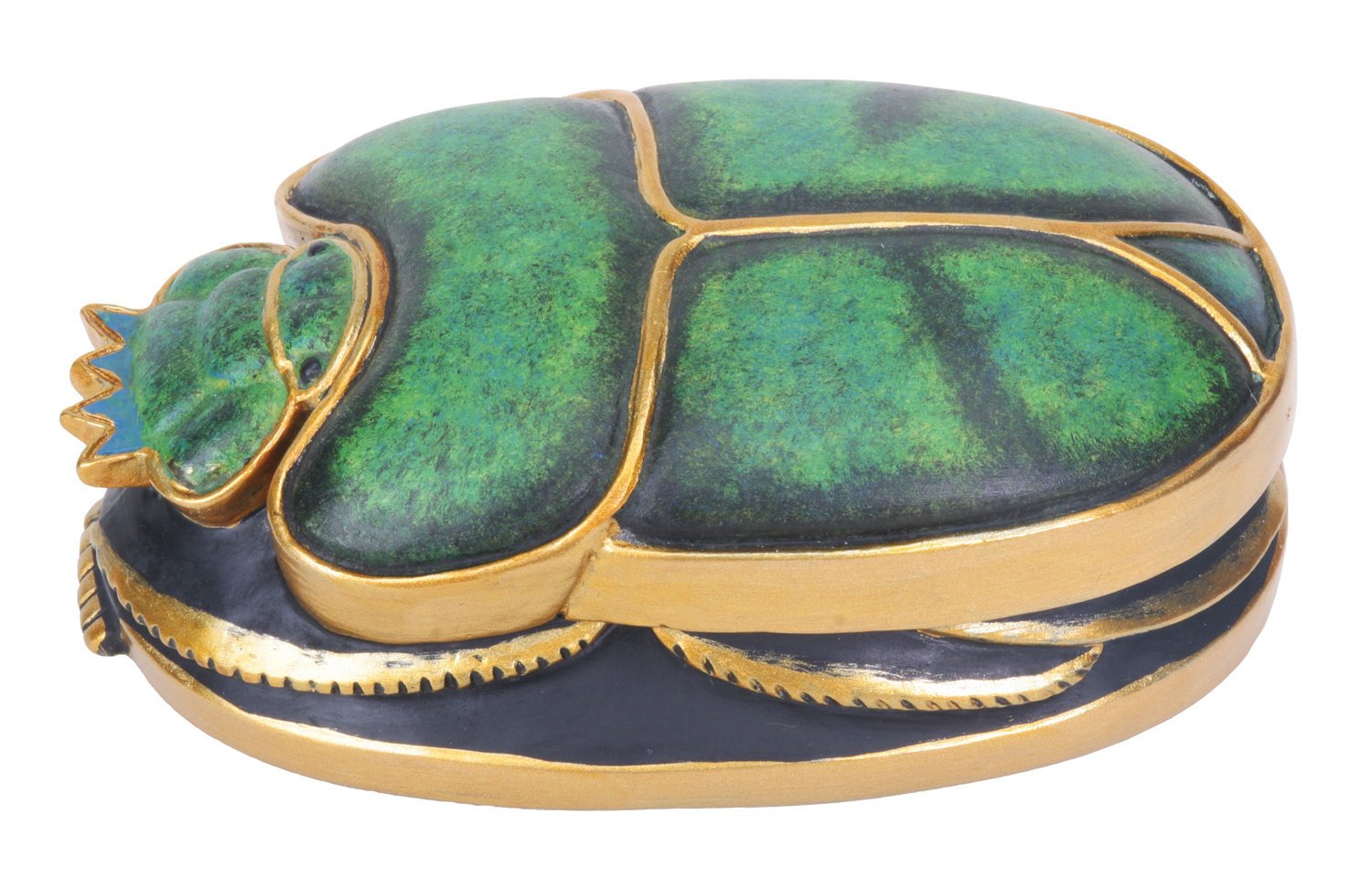 Pacific Trading Green and Gold Scarab Collectible Figurine