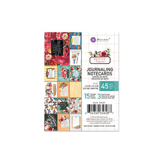 PRIMA MARKETING INC Card Stock, Painted Floral 4"x6" Journaling Cards 45 sheets