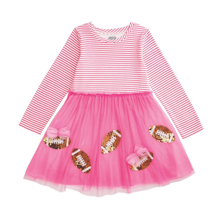 Mud Pie Dress, Pink, Girls Sequin Football Tutu Dress