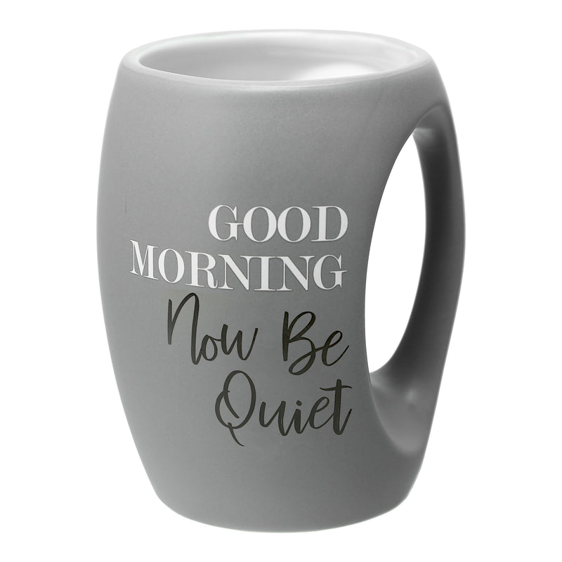 Pavilion - Good Morning Now Be Quiet - 16 oz Green Coffee Mug Tea Cup Gift From Wife Husband Girlfriend Boyfriend Anniversary Parenting Mom Dad Birthday Long Distance Present