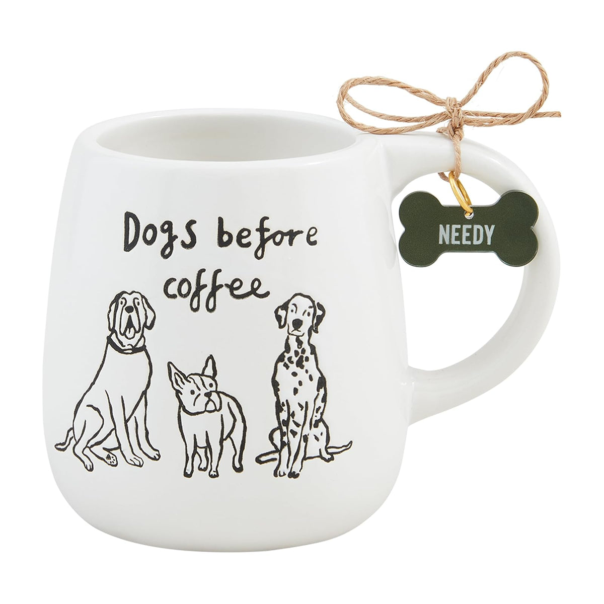 Mud Pie Drinking Cup, 12 Ounces, White
