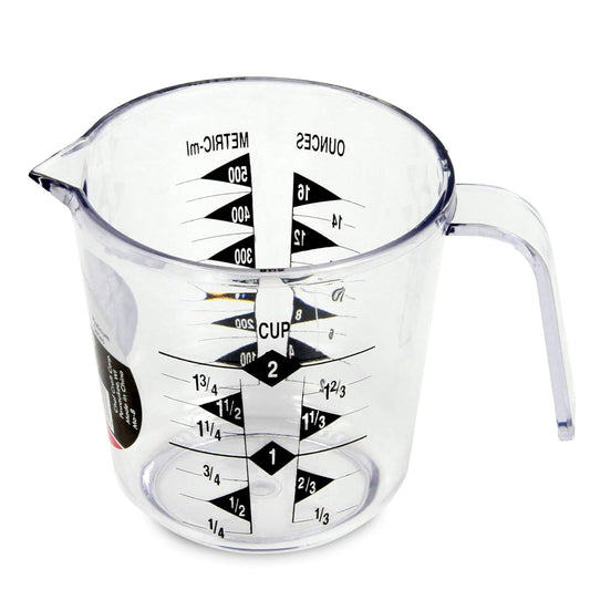 Chef Craft Select Plastic Measuring Cup, 2 Cup, Clear