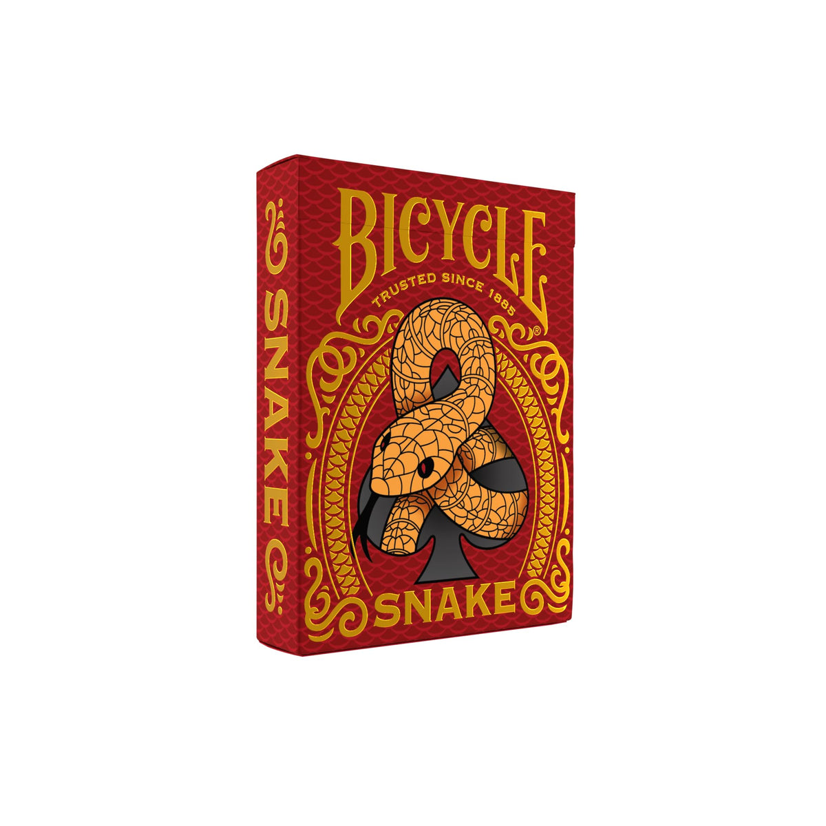 Bicycle Tabletop Game, Gold, Red Snake