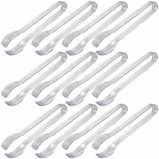 Unique Industries Mini Clear Plastic Tongs, 12ct