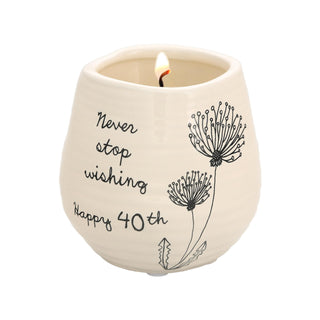 Pavilion Gift Company Candle, 8 oz - 3.5 Inch Tall, Yellow