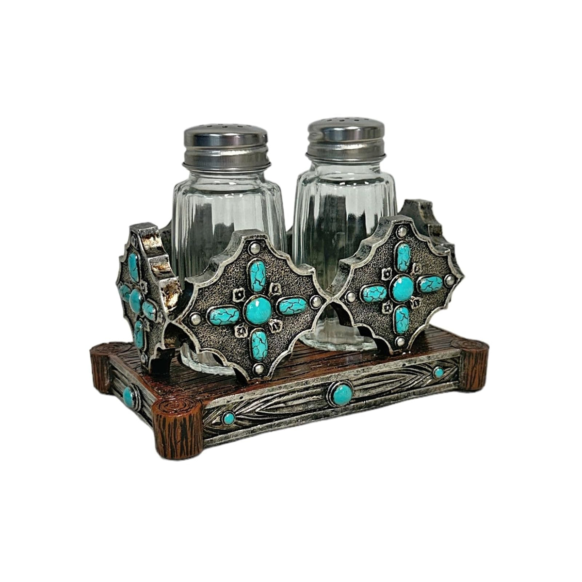 De Leon Collections Food Shaker, Multicoloured, Metal Concho Accent