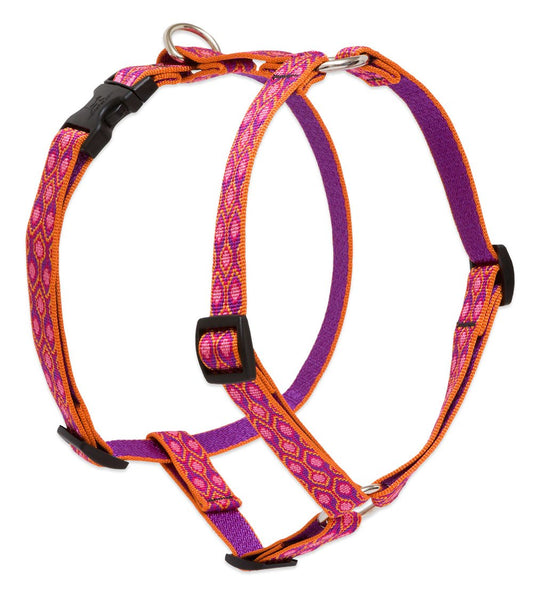 Lupine Pet Originals 3/4" Alpen Glow 14-24" Adjustable Roman Dog Harness for Medium Dogs