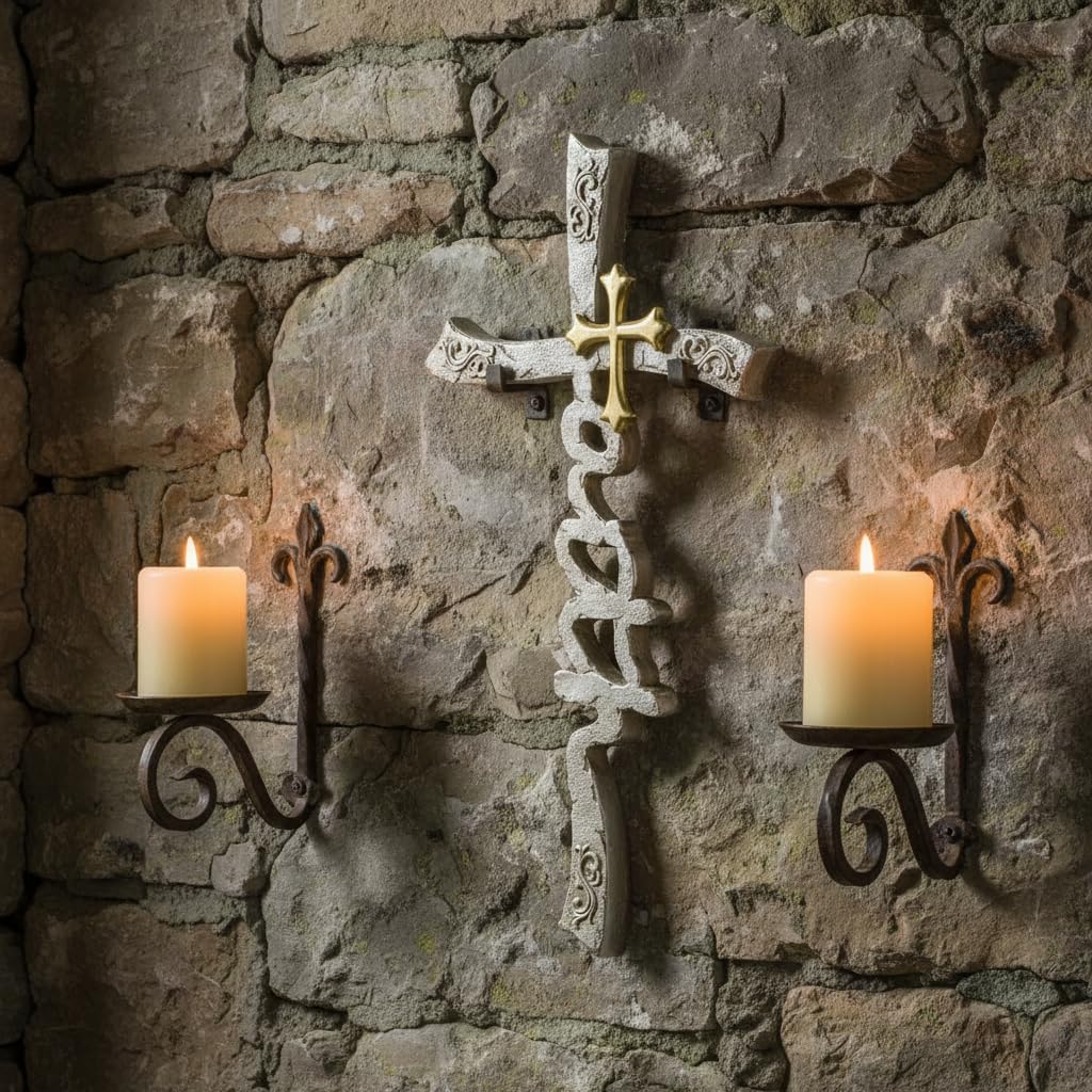 Comfy Hour Wall Art, 7.1"L x 0.7"W, Stone Gray And Gold