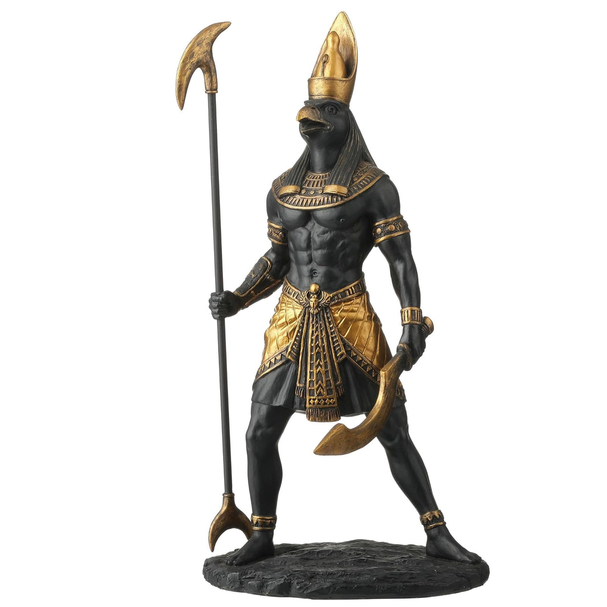 Veronese Design Sculpture, 10 1/2 Inch, Black Gold