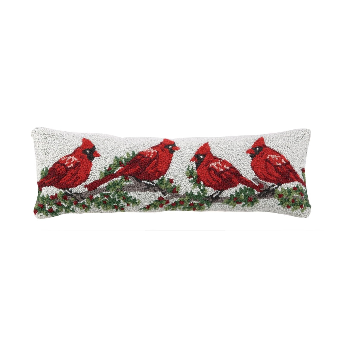 Peking Handicraft Pillow, 24 inches x 8 inches, Red