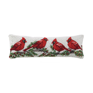 Peking Handicraft Pillow, 24 inches x 8 inches, Red
