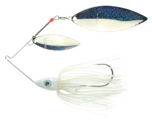 Nichols Lures DF47-1 Pulsator Depth Finder Metal Flake Spinnerbait, 1oz, Blue Shad Nickel Blue