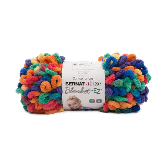 Spinrite Yarns (CA) Bernat 16103737012 Alize Blanket-EZ Yarn Bright Rainbow