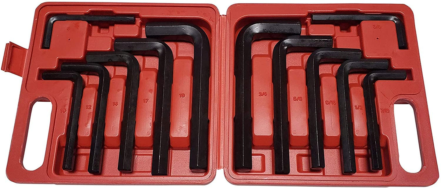 EZ Travel Distribution Extra Large Allen Wrench Jumbo Automotive Hex Key Set (SAE and METRIC)