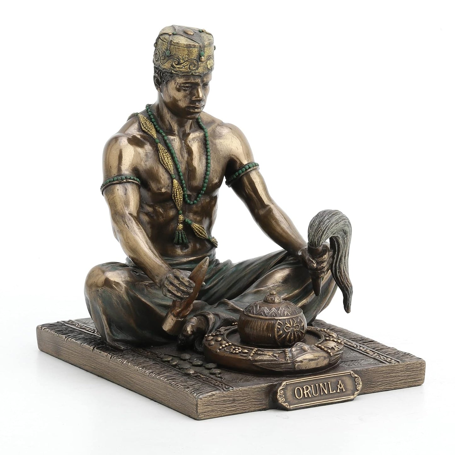 Unicorn Studio Veronese Bronzed Orunla God of Divination and Destiny Statue