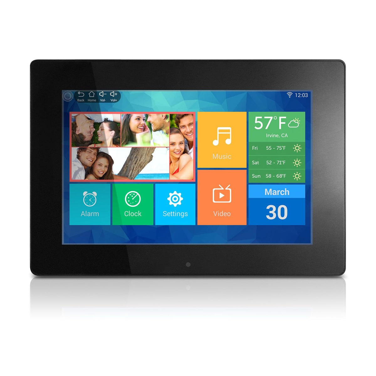 Aluratek Digital Picture Frame, 10", Black