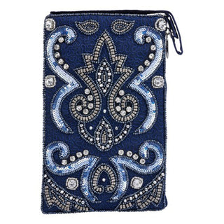 Bamboo Trading Handbag, 4.5"W x 7.5"H, Blue
