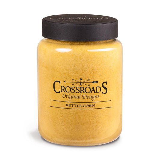 Crossroads Kettle Corn Scented 2-Wick Candle, 26 Ounce