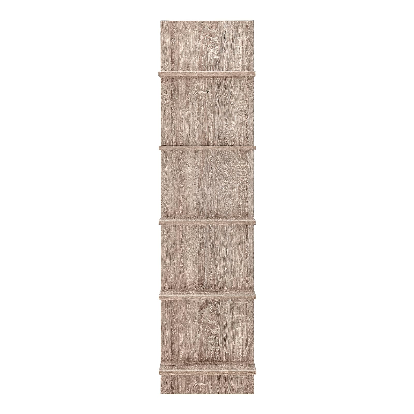 Danya B. Decorative Wall Mount Vertical Shelving Unit ‚Äö√Ñ√¨ Modern Column Shelves (Weathered Oak)