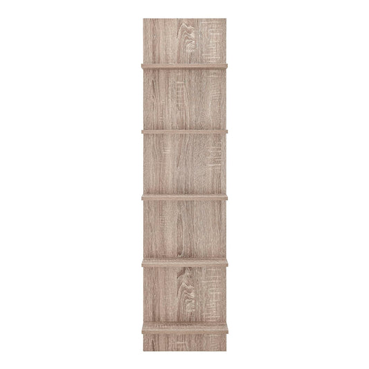 Danya B. Decorative Wall Mount Vertical Shelving Unit ‚Äö√Ñ√¨ Modern Column Shelves (Weathered Oak)