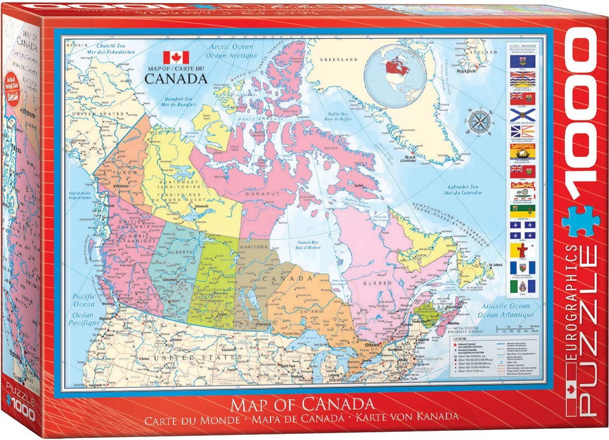 EuroGraphics Map of Canada Puzzle (1000 Piece)
