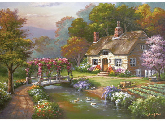 Anatolian Puzzle - Rose Cottage, 3000 Piece Jigsaw Puzzle #4917
