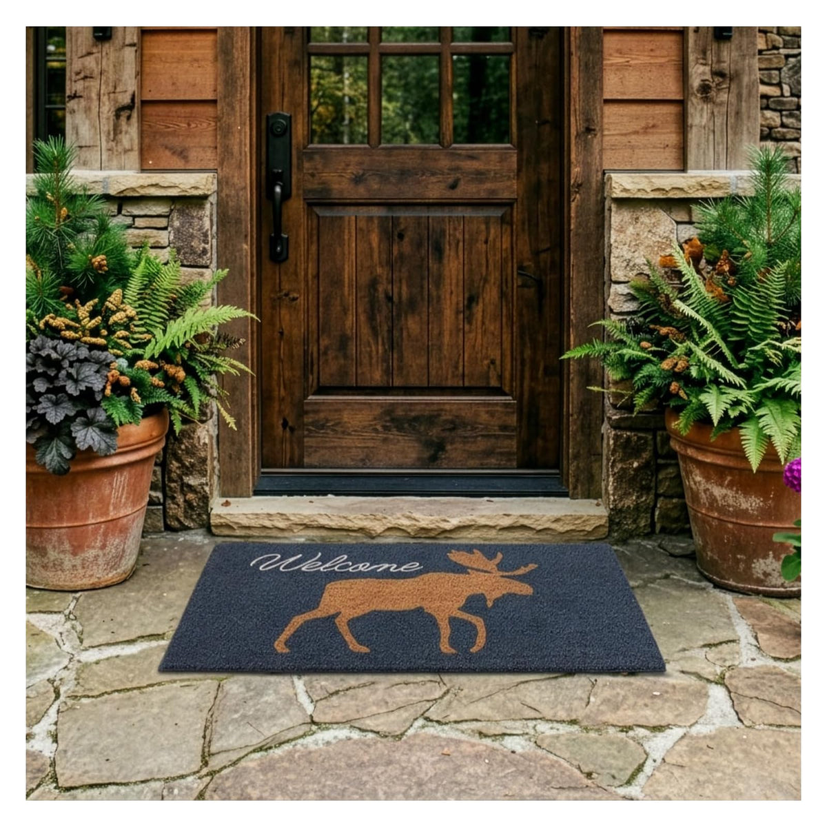 Home Furnishings By Larry Traverso Rug, 1'6" x 2'6" (Rectangular), Moose Silohue