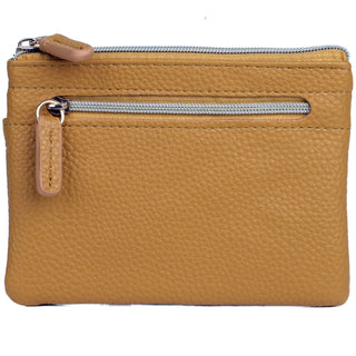 Julia Buxton USA Coin Purse Pouch, One Size, Mustard Yellow