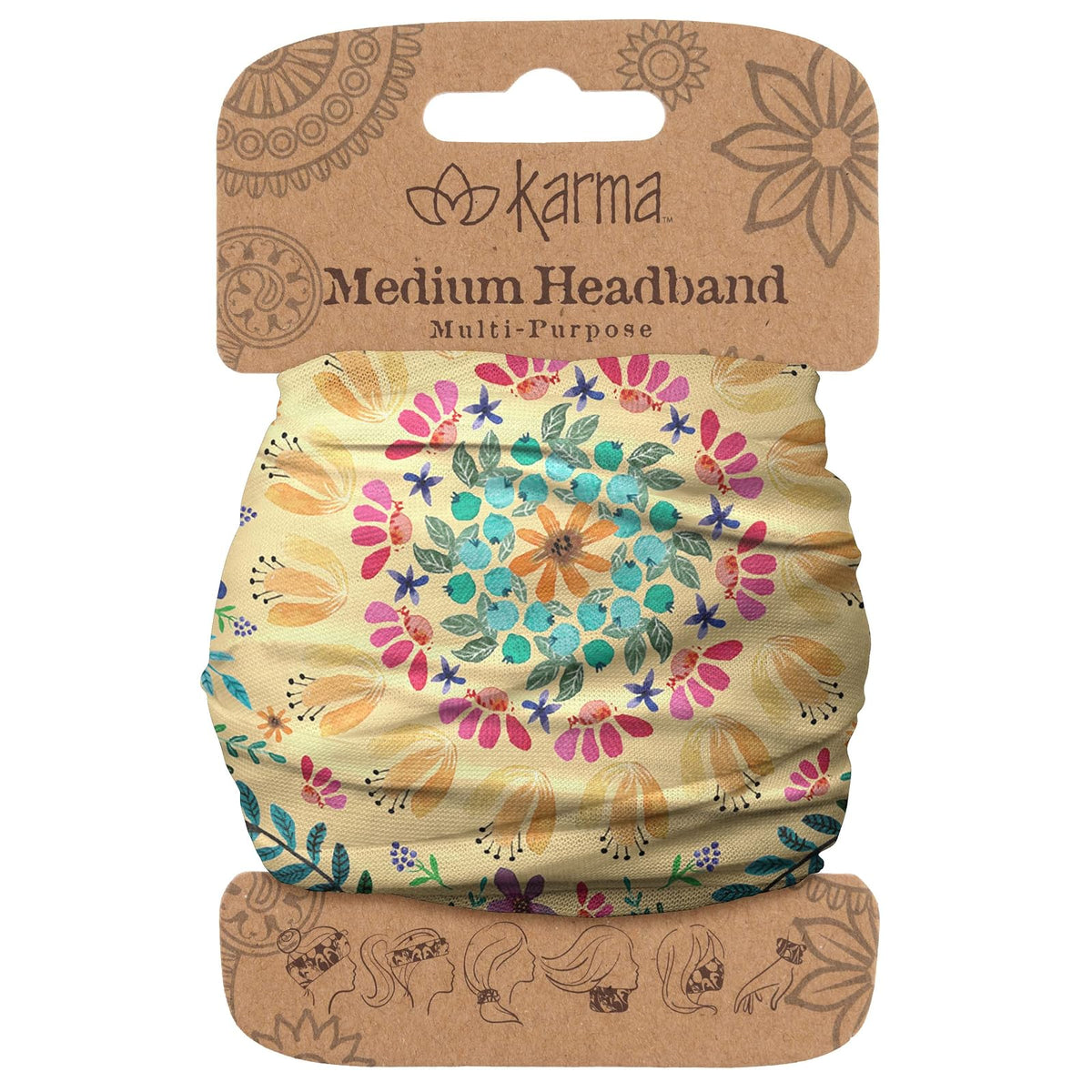 Karma Hairband, 1 Count (Pack of 1), Floral