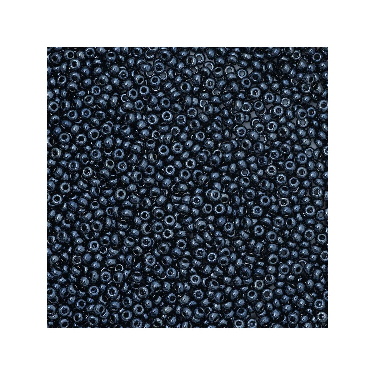 John Bead Craft Bead, 10/0, Metallic Gunmetal
